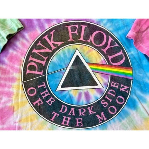 Pink Floyd Shirt Women Large Blue Cropped Short Sleeve Pullover Tee Ladies. - Picture 4 of 9